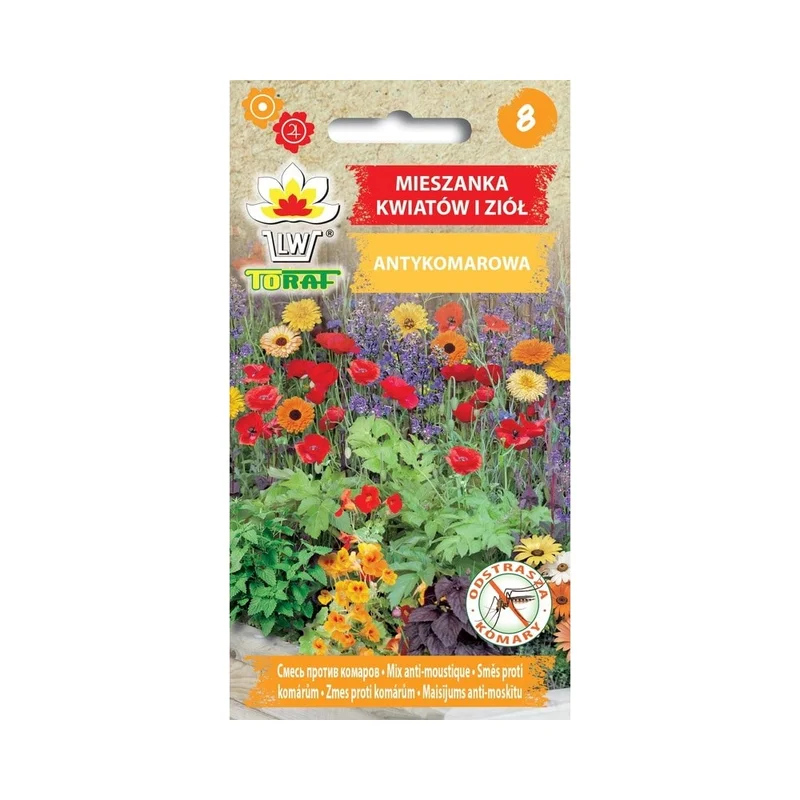 Anti Mosquito Seed Mix - Luonnollinen hyttyskarkotin aromaattisten kukkien ja yrttien kanssa