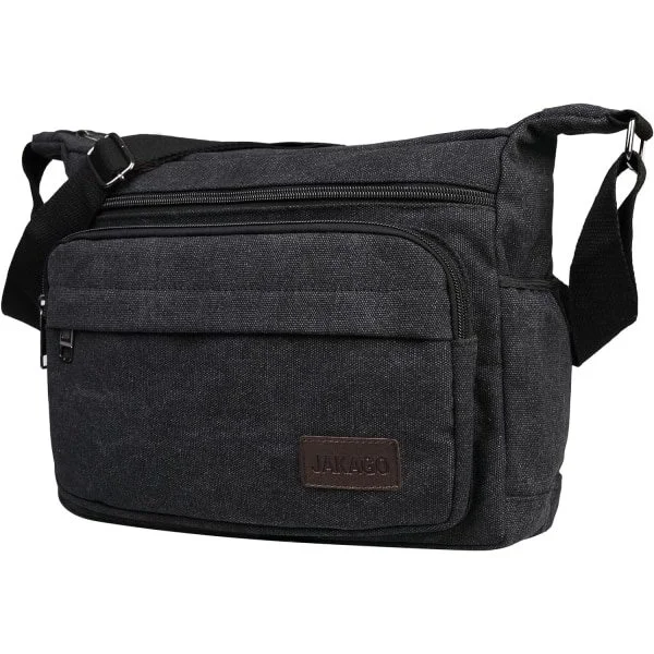 Waterproof Messenger Shoulder Bag 13 Inch Multi Canvas Crossbody Bag Compatible with Men Casual Lightweight Outdoor Fishing Bag Camping
