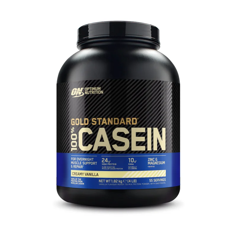 Optimum Nutrition Gold Standard 100% Casein, Vanilj, 1,81 kg - Proteinpulver, Kasein
