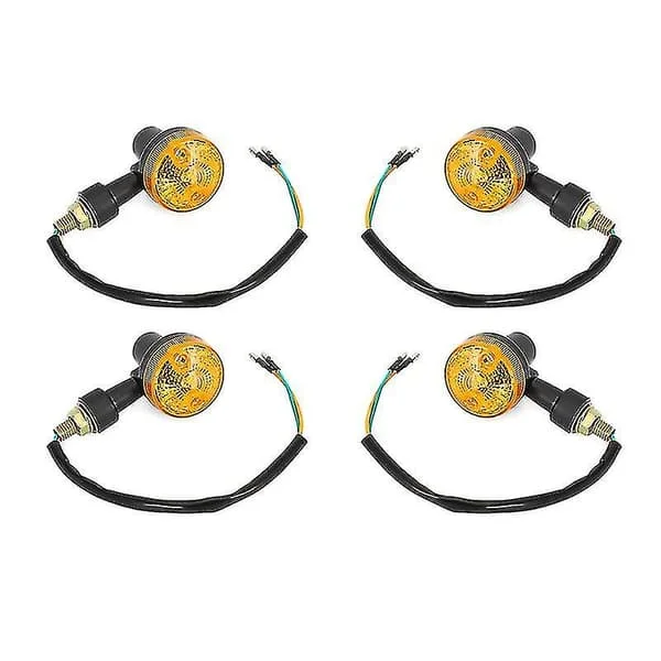 2024 Nya 4 X Led-indikatorer 6v Blinkers Gult Motorcykel Blinkersljus 6 Volt Blinkers Motorcykel