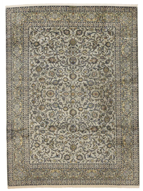 Bloemen Groot Keshan Vloerkleed 300X400 Wol