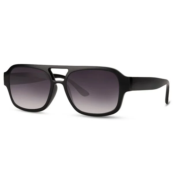 Sorte solbriller med mørkt glass / solbriller med UV-beskyttelse / unisex solbriller / solbriller med plastglass