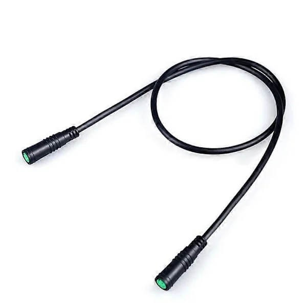 【BQ】Elektrisk Sykkel Ebike 5-Pin Hann til Hann Skjerm Forlengelseskabel Kontakt for Bafang Mellommotor BBS01/BBS02/BBSHD svart