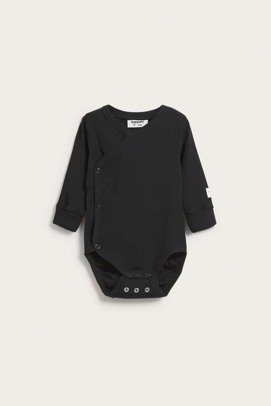 Kappahl | Forlengbar ribbet body Svart 74 | Baby