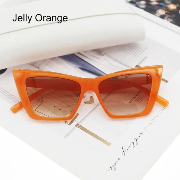 Cat Eye Solbriller Square Solbriller JELLY ORANGE JELLY ORANGE