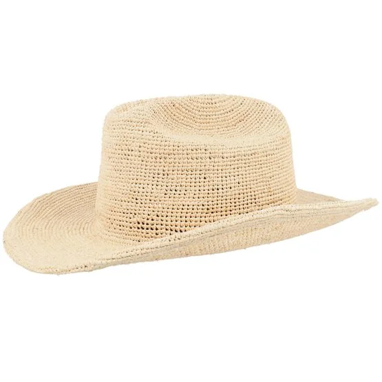 Brixton - Beige western Hat - Odessa Straw Packable Cowboy Tan Western @ Hatstore