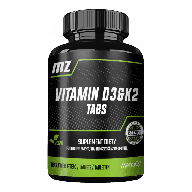 Vitamin D3 50 μg og K2 MK-7 50 μg – 180 tabletter