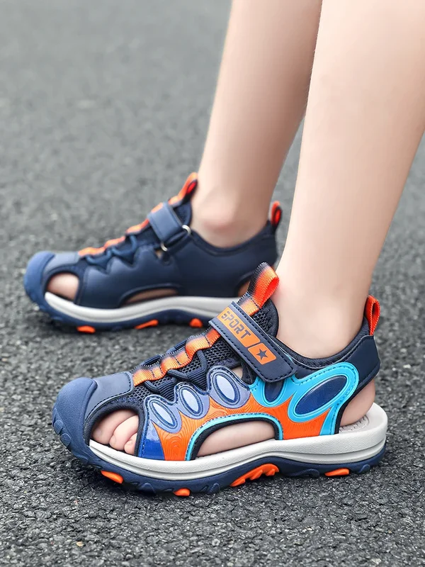 AliExpress - Sandales de sport d'été pour enfants de 5 à 16 ans, chaussures de plage respirantes et antidérapantes pour garçons, sandales de marche 