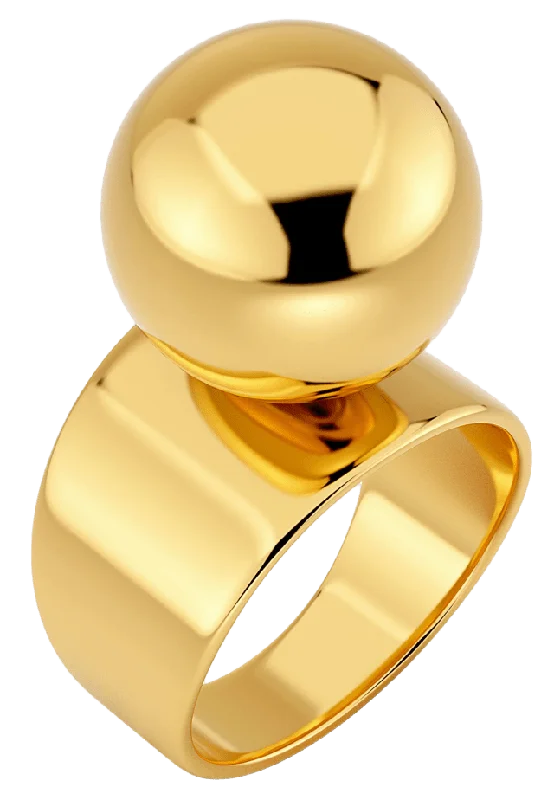 Edblad Sphere Ring Gold Smycken & klockor Dam Guld S 16,8 mm