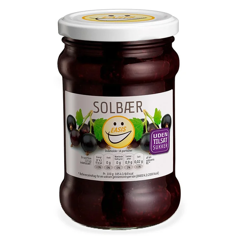 Spar 25% • Køb 2, EASIS Solbær Marmelade 285 g, Helse & Madvarer, Smørepålæg, Marmelade