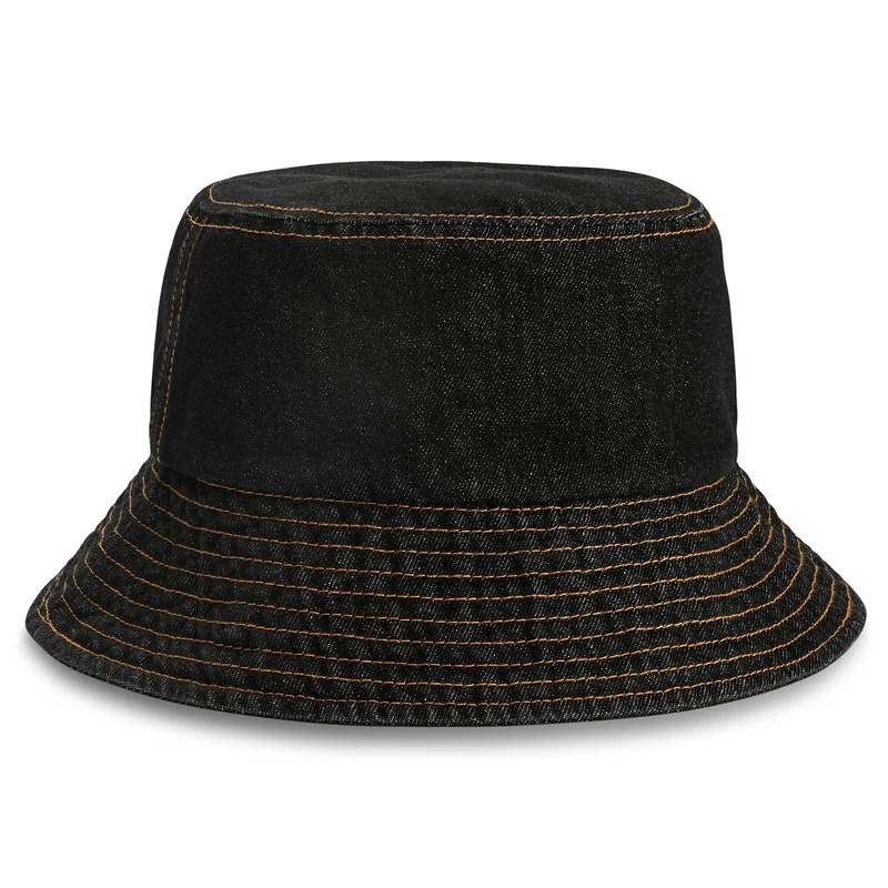Lacuna | Ciemny sprany dżinsowy kapelusz bucket hat dla mężczyzn