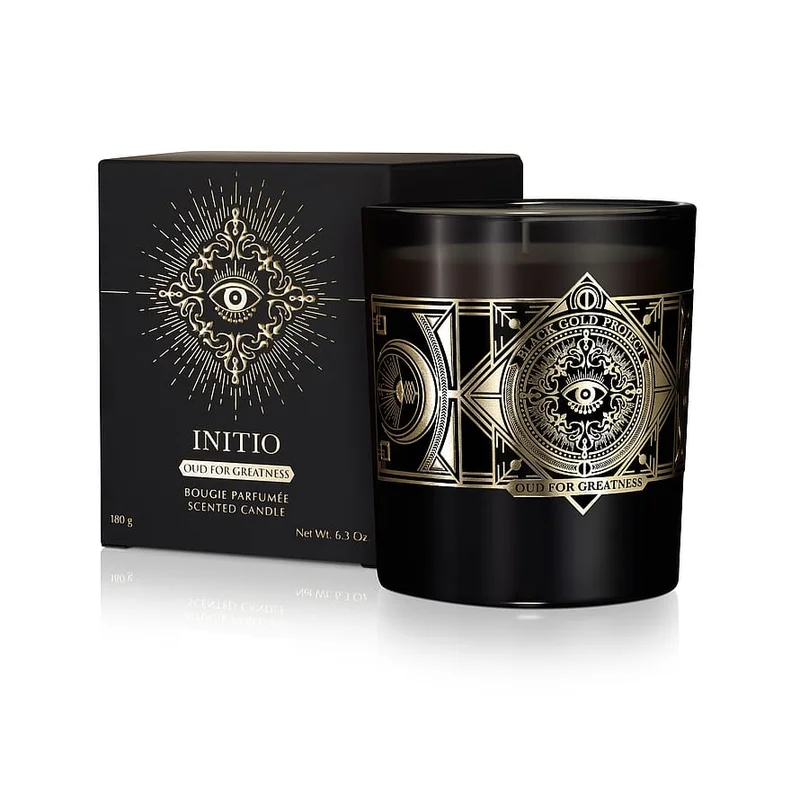 Spar 20% • Køb 2, INITIO Parfums Privés Oud For Greatness Candle 180 g, Tøj & Bolig, Duft Til Hjemmet, Duftlys