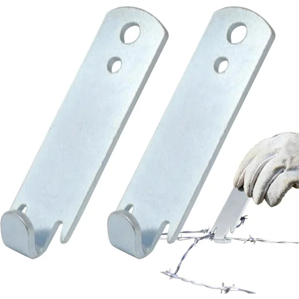 Stängseltråd Twisters för T Post Clips, 2X Starka Stål T Post Clips Trådsträckare, Ergonomiskt Multifunktionellt Tråd Vridverktyg, Rostfritt 