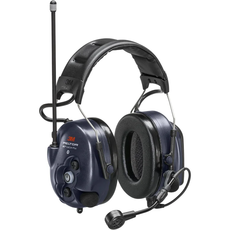 3M Peltor WS LiteCom Plus Kuulosuojaimet päälakisanka, Bluetooth , kaksisuuntainen radiopuhelin, 16 kanavaa (PMR446 MHz) ja 121 alikanavaa, 