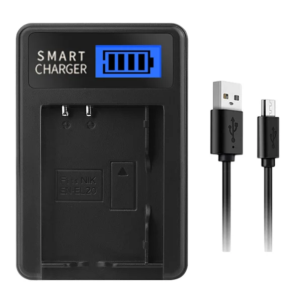 EN-EL20 Lader Oppladbare batterier LCD USB Lader For Nikon 1 AW1 J1 J2 J3 J4 PM006 Kamera Batteri Enkel Lader