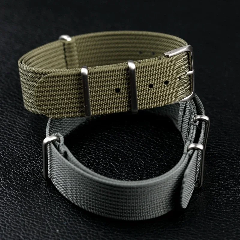 AliExpress - Bracelet nervuré pour bracelets de montre en tissu balistique bracelet de montre 18mm 20mm 22mm Premium haute qualité en Nylon Nato 