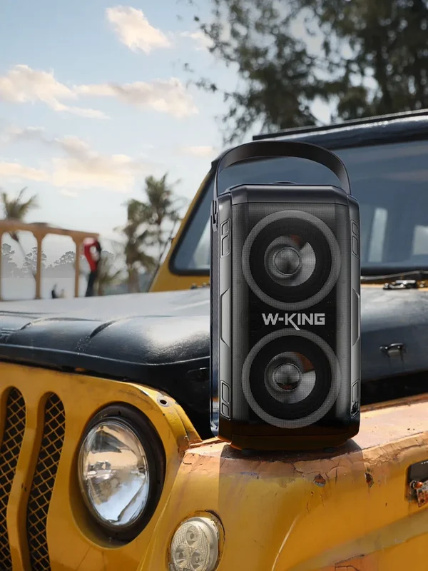 AliExpress - W-KING T9-2 80W RMS Party Tragbare Lautsprecher Bluetooth Kabellose Boombox mit 4 Treibern (2*4,04'' Tieftöner), Riesiger 105dB Klang 