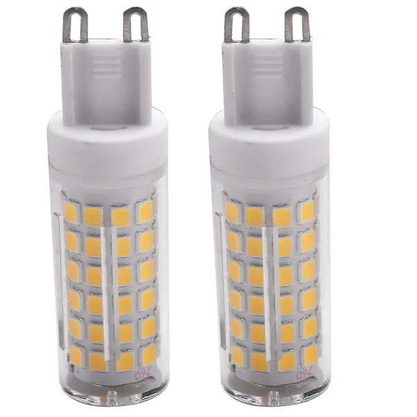 12W G9 124 LED Lyspærer LED Kornlyspærer Keramisk, Ingen Flimmer, Bred Strålevinkel, 2 stk. Naturlig