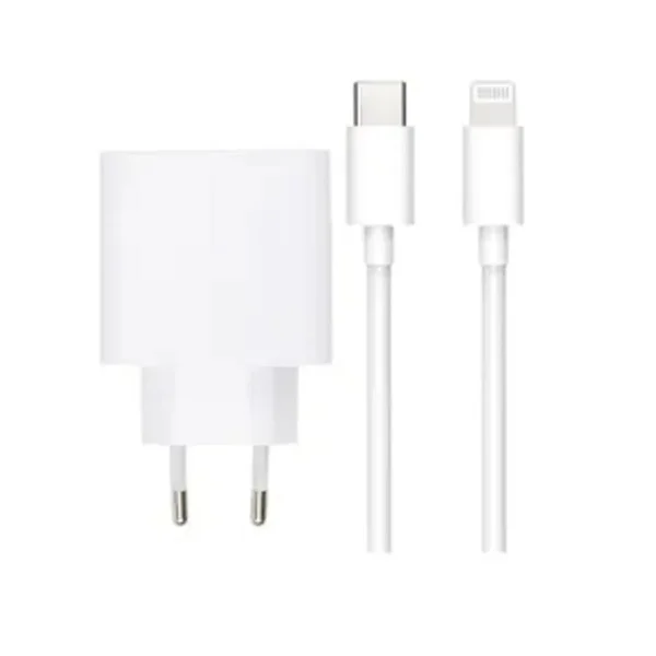 SiGN Snabbladdare för iPhone, USB-C till Lightning, 1m - Vit