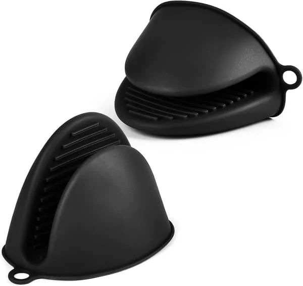 1 par silikonovnsvotter - Ninja grytekluter underlag - Varmebestandige fingergrepsvotter gummi for Airfryer, grill, matlaging og baking