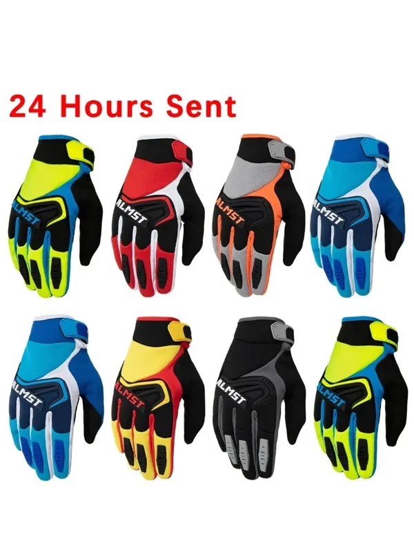AliExpress - ALMST RACING gants de moto pour adultes doigt complet résistant à l'usure hommes femmes gant de vélo de montagne amortissement vtt ATV 