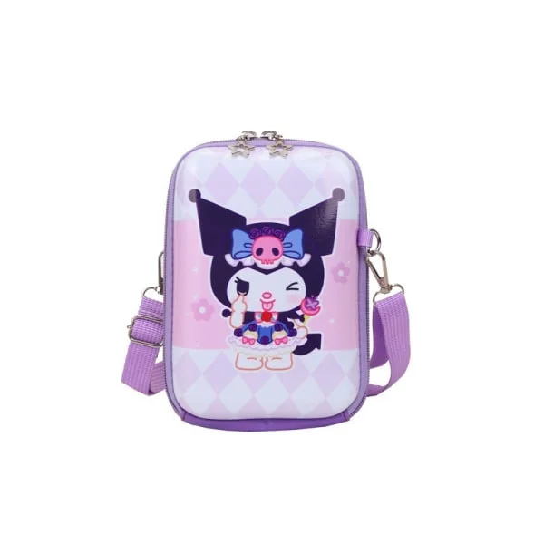 Sanrio Kuromi Axelremsväska för kvinnor - Anime Hardshell Väska