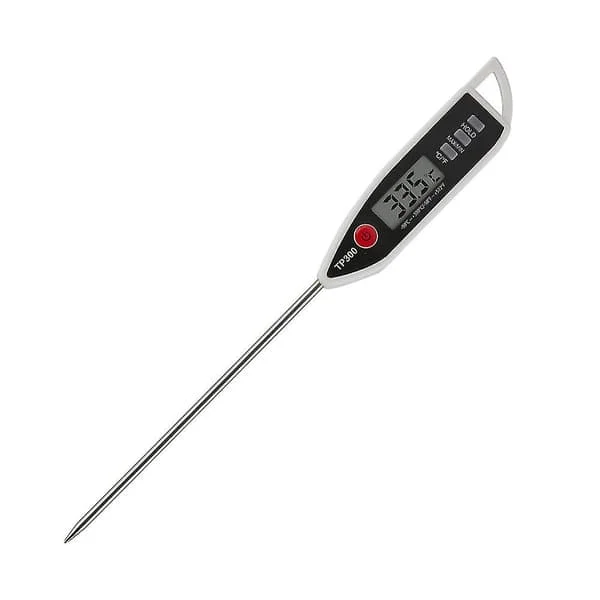 Digitalt Vann Termometer For Væske, Stearinlys, Øyeblikkelig Avlesning Med Vanntett Mat, Kjøtt, Melk, Lang Sonde Den Svarte