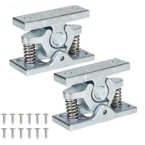 Kraftig dörrstoppare - Dörrstoppare - 2-pack - Silver - Rostfritt stål
