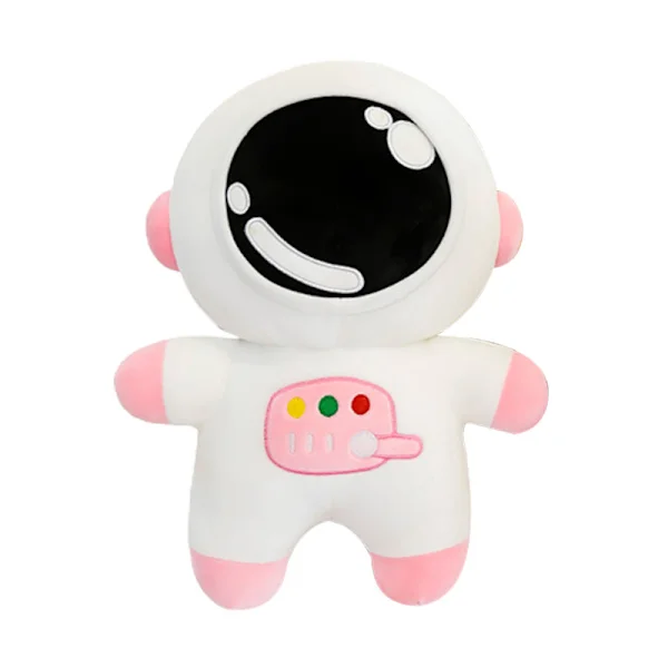 Spaceman plysjdukke elastisk tegneserie romastronaut utstoppet filleleke myk pute Gave til barn Jenter 25/40 cm Rosa 40cm