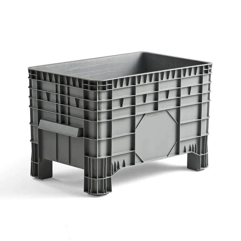 Pallet box CARTER with feet, 1040x640x670 mm