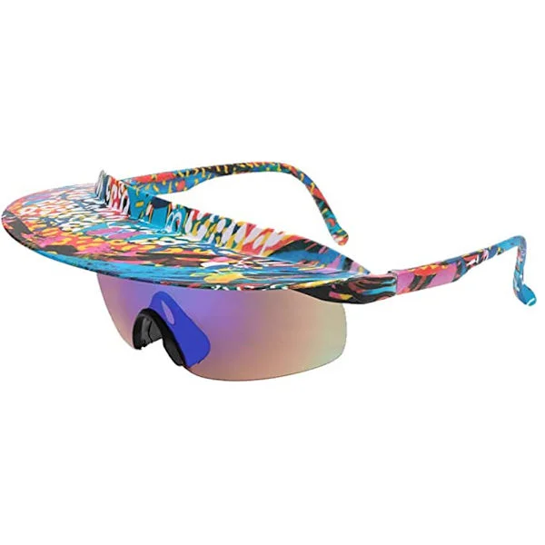 Sykkelbriller for menn med brem UV-beskyttelse Vindtette sykkelbriller UV 400-beskyttelse Sportsolbriller Polariserte fiske golf for kvinner