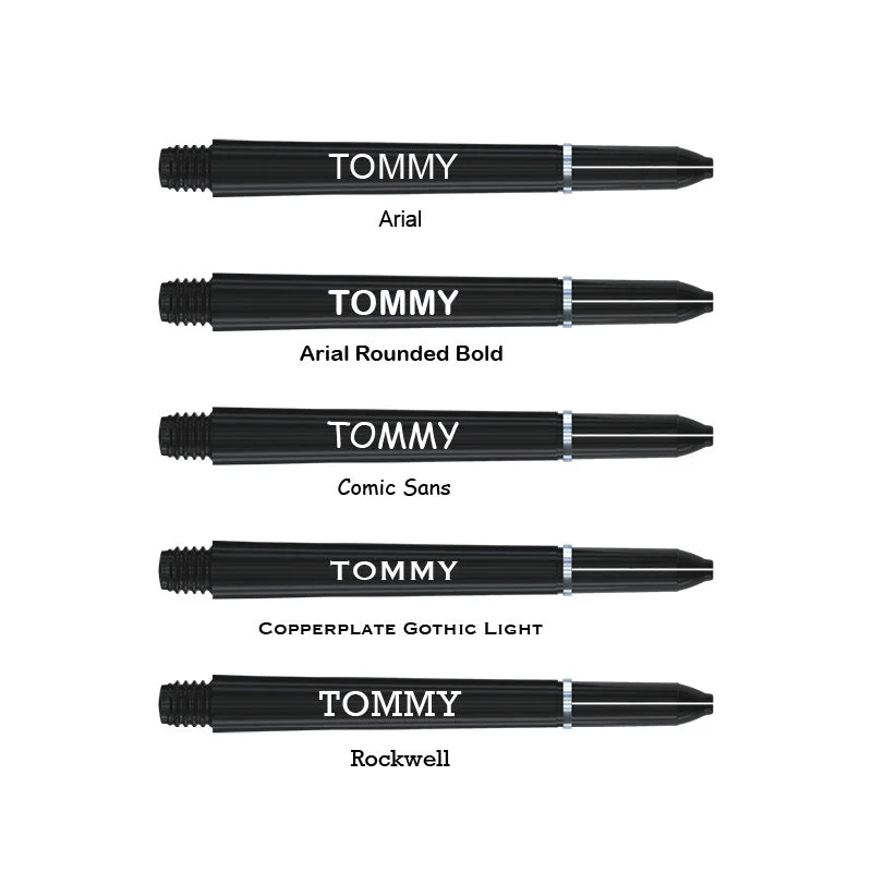 Personalised Shafts - Nylon Medium