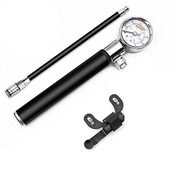 Mini Cykelpump Inflator Tålig MTB Cykelpump Tryckmätare Cykelpump