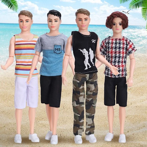 15-osainen miesten nuken Barbie-nuken vaatteet, vapaa-ajan vaatteet, muodikkaat miesten vaatteet P