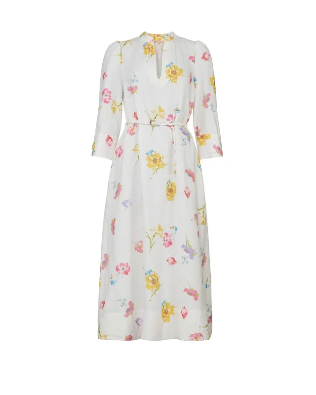 Linen Shift Dress S