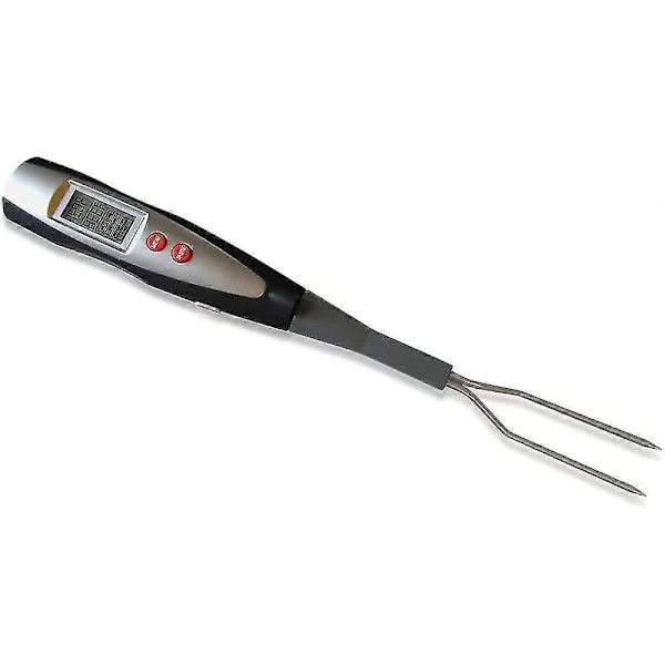 Elektronisk BBQ Gaffel Termometer Biff Lammekoteletter Svinekoteletter BBQ Bakgrunnsbelysning Display Utendørs BBQ Baketermometer