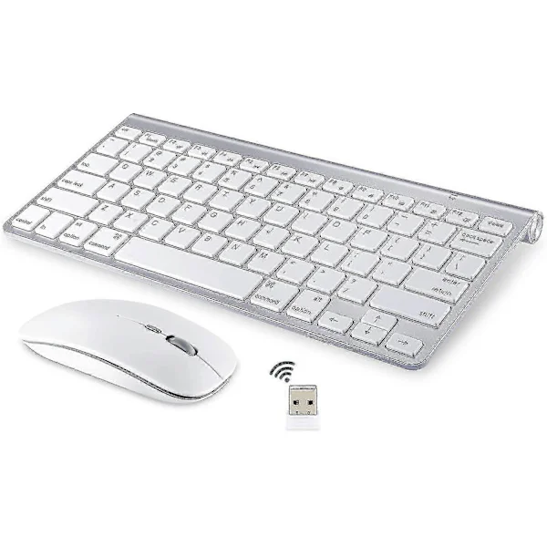 Langaton näppäimistö ja hiiri Apple iMacille, Windowsille tai Androidille (2.4G langaton)