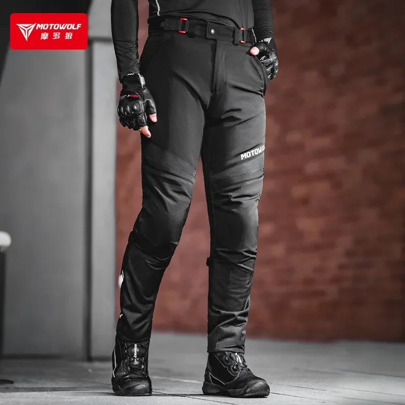 AliExpress - Motowolf CE-zertifizierte Motorradhose, Sommer, atmungsaktive Mesh-Reithose, reflektierende Streifen, Bikerhose für Männer und Frauen