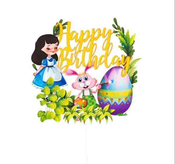 2 stk Akryl Dyre Cupcake Topper - Kaketopper Dyre Søte Jungel An