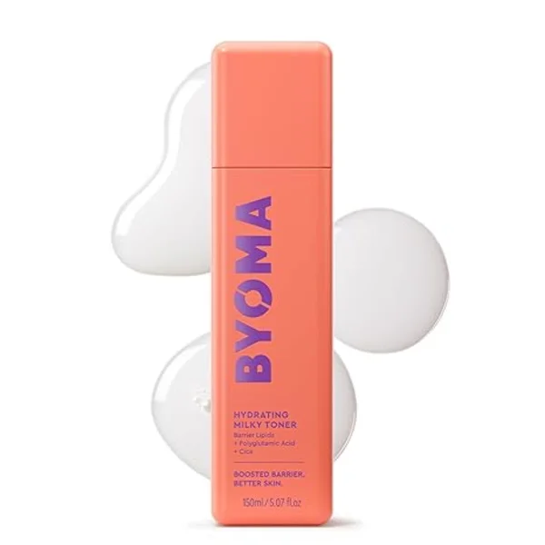 BYOMA Hydrating Milky Toner, Hydrating Facial Toner for Barrier Repair, Soothes Skin, Binds Moisture, Reduces Puffiness, 163 ml