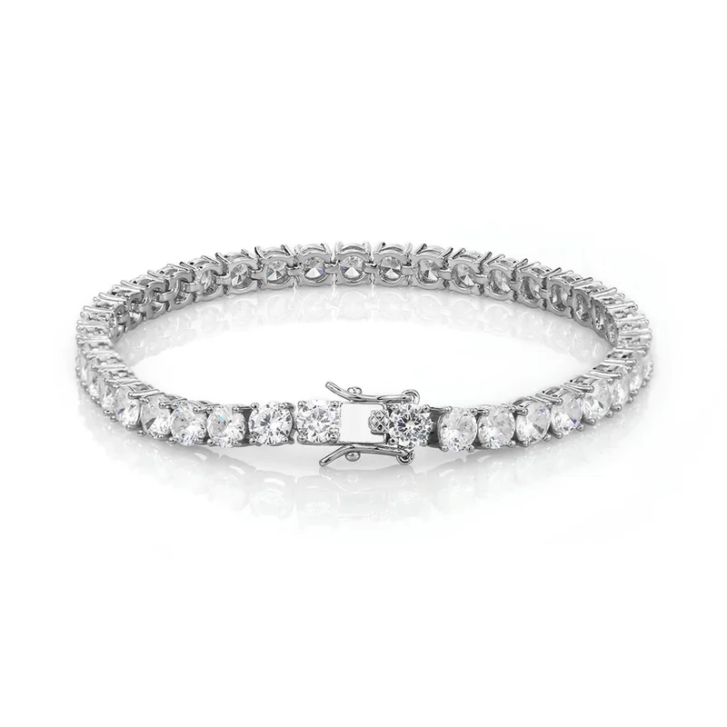 AliExpress - Bracelet Tennis Hip Hop Bling CZ Zircon Cubique Iced Out pour Femme et Homme, Largeur 3/4/5/6mm, 1 Rangée, Idéal pour le Dropshipping
