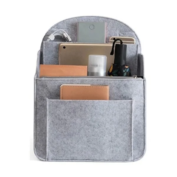 Backpack Insert Small Bag Interior Travel Bag GREY S grey S