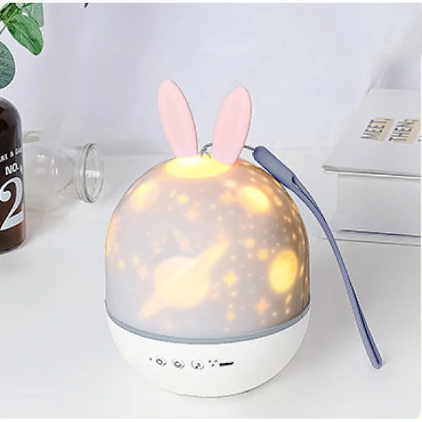 USB Charging Fantasy Projection Lamp - 181 Cute Free Starry Sky Lamp Music Box with Remote Control