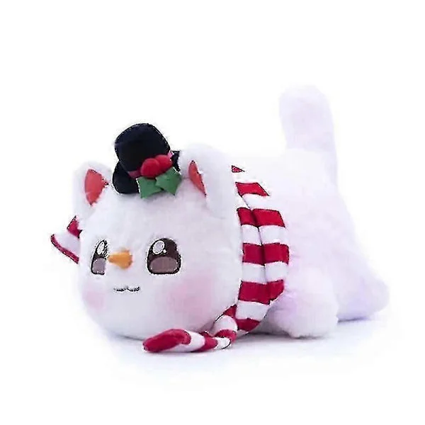 Meemeow Aphmau Plys Meemeows Mad Katte Plysdyr Bundt Ahpmau Pommes Frites Burger Pude Plyslegetøj Kawaii Søde Plys Katte Dukke Snehvid