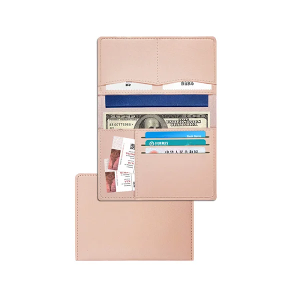 Stylish & Practical PU Leather Passport Holder - Pink Pink Pink