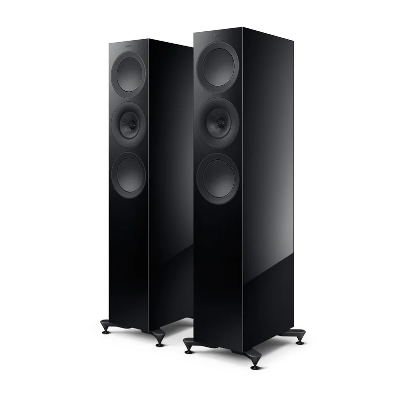 KEF R7 Meta Lattiakaiutin - Musta