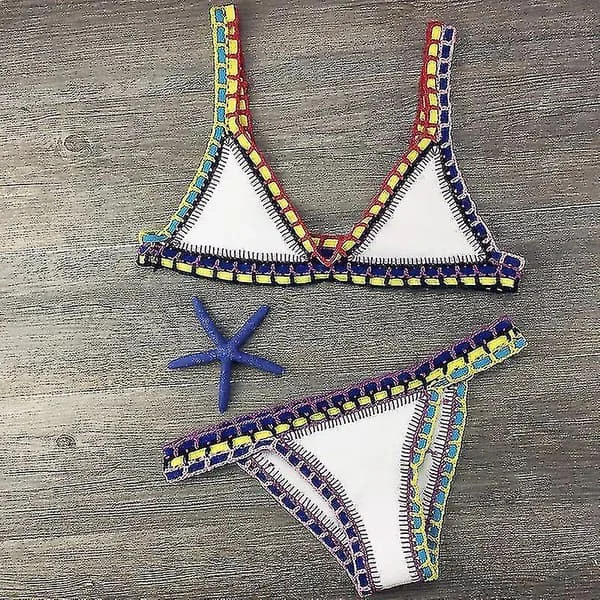 Hæklet Badedragt Bikinis Kvinder's Svømmedragt Sexet Bandage Brasiliansk Bikini 2023 Badetøj Kvinder Badedragt Biquini 120 Tw