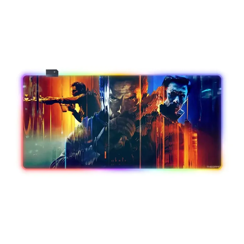 AliExpress - Tapis de souris Call of D-Duty Black Ops 7, lumière LED RGB, Base en caoutchouc antidérapante, pour sports électroniques, bureau, PC, 