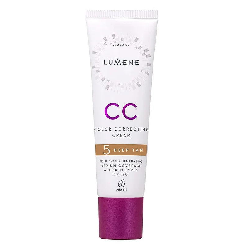 Spar 25% • Køb 2, Lumene CC Cream SPF 20 Deep Tan, Makeup, Ansigt, Bb/cc Cream