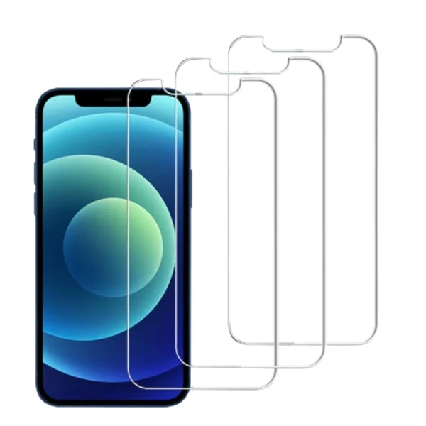 3-Pack iPhone 12 / iPhone 12 PRO Skärmskydd i Premium Härdat Glas